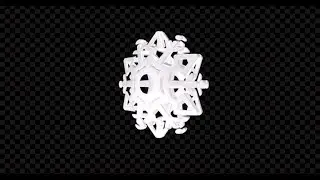 3D Snowflake Rotating Loop V8 | Motion Graphics template - Envato elements