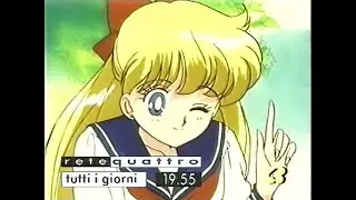 Spot _ Annuncio Sailor Moon e I Puffi su Rete 4 (1996)