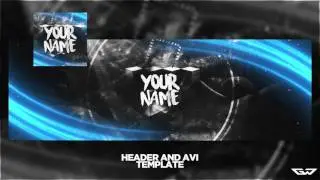 Abstract Twitter Header/AVI Template PSD! (Easy-to-Change Text)