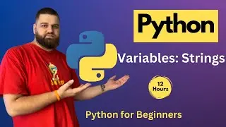 What are variables strings in Python?  | python full course  | Programming with Alex