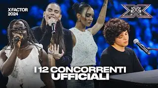 I 12 concorrenti ufficiali dei Live di X FACTOR 2024