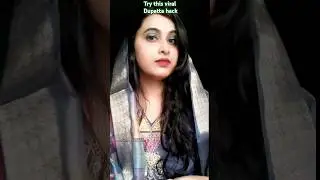 Try this viral dupatta hack💯%✅ #ytshorts #dupattahacks #shorts #smritisingh_ul3bo