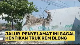Truk Rem Blong Masuk Jalur Penyelamat, Tapi...
