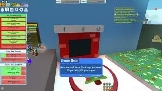 Roblox - Bee Swarm Simulator - Getting Brown Bear's Stockings Quest.  Beesmas 2022.