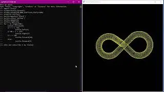 How to Create Infinity symbol using Python|Infinity ♾️ Symbol Drawn using Python |Python Turtle