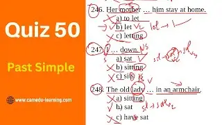 Quiz 50- អនុវត្តលំហាត់ Past Simple | Beginner - Pre-Intermediate | Cam-Edu