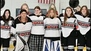 2023-02-05 NJ Rockets U19 AA Girls Senior Day Ceremony