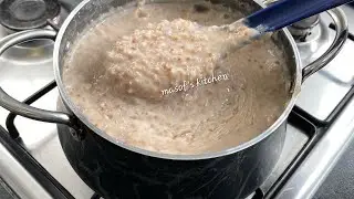How To Make  Ghanaian Wheat Porridge// Creamiest wheat porridge//Masof's kitchen