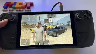 GTA V Grand Theft Auto 5 - Steam Deck gameplay | high graphics 60 FPS