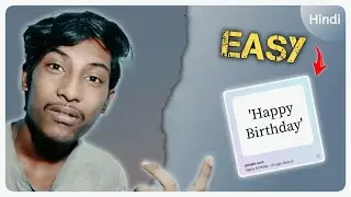 Happy Birthday Card | Wishing Card Making On Chrome
