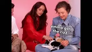 olivia cooke & emma d’arcy playing with puppies 🥰