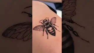 tattoo tutorial on real skin #howtotattoo #shorts