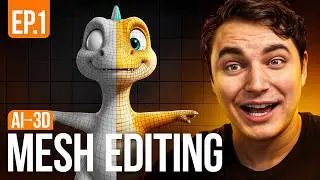 Ep.1 Mesh editing (sculpting) - From AI to Game-ready