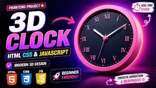 Creating a 3D Clock with HTML, CSS & JavaScript