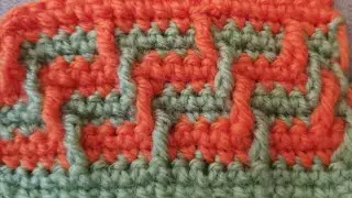 🧶🧶ДВУХЦВЕТНЫЙ АФГАНСКИЙ УЗОР 🌺🌺