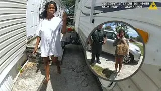 Scary Moment Homeowner Finds Someone Living in Her Camper