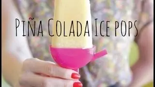 Paletas heladas de piña colada 🍍 vegan y saludable.