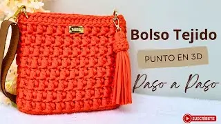 Crochet bag/ 3D high stitch | trend | step by step