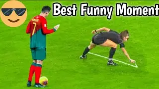 Funny moment in football 2024