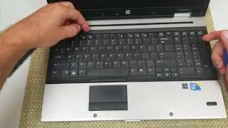 HP EliteBook 8540P RAM Upgrade Installation instructions with 2nd RAM under keyboard