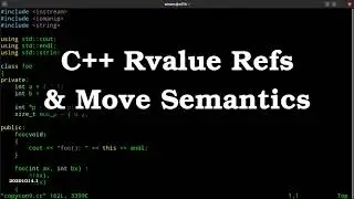 C++ Rvalue References, & Move Semantics