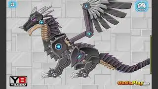Create Robot Black Dragon and Stegosaurus