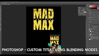 Photoshop - Custom Titles using Blending Modes