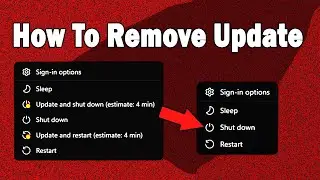 How to Remove Update and Shutdown in Windows 11 | in sinhala