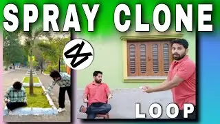 Spray clone infinite Loop effect video editing in Capcut I 