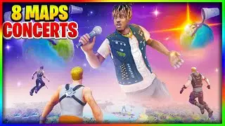 🎶 best 8 CONCERT maps! (TRAVIS SCOTT, JUICE WRLD...) - fortnite concert map code 🎤