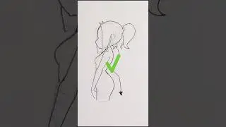 Dibuja do cuerpo de perfil 
