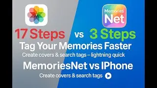 17 Steps vs 3?! Tag Photos Lightning-Fast with MemoriesNet | iPhone Photos Face-Off