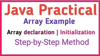 java practical | array example 