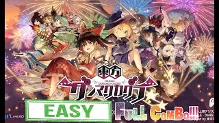 A Noob trying to play Touhou Danmaku Kagura on PC ( All Songs Easy Mode Full Combo )