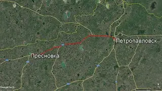 Удивительные виды на дороге Пресновка - Петропавловск (трасса А-21)