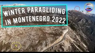 Параплан. Зима в Черногории _ Paraglider. Winter in Montenegro