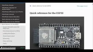 Démarrer en micropython sur ESP32