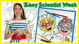 How to Draw a Zany Scientist + Bubble Painting | Zany Scientist Week