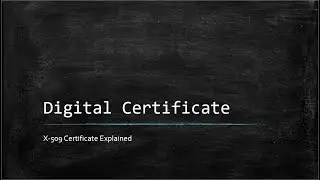 Cryptography : What is a Digital Certificate?