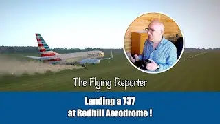 Landing a 737 on a grass strip - X-plane 11