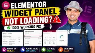 🚀 Elementor Widget Panel Not Loading Fix in Hindi | Elementor Editor Loading Issue Solved