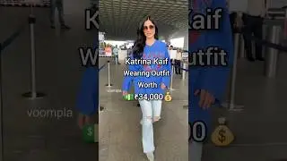 Katrina Kaif wearing outfit worth 💵₹34000 #shorts #katrinakaif #tiger3