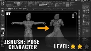 HOTLINKS / ZBRUSH: POSE CHARACTER IN ZBRUSH USING MIXAMO
