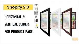 How to add slider in product page shopify dawn theme 2023 | Horizontal Slider and Vertical Slider
