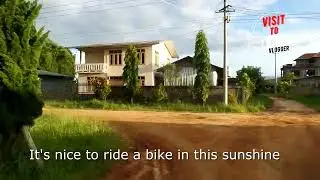 Visit to laikha, In the evening, I will go to the road with a bicycle