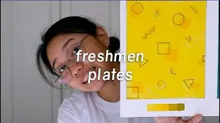 🎨 queen of cramming's 1st semester plates (art student’s uni work / philippines)