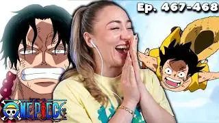 LUFFY JOINS the WAR!! - ONE PIECE Episodes 467 & 468 REACTION!