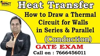 How to Draw a Thermal Circuit for Walls in Series & Parallel (GATE) | Conduction | Heat Transfer |