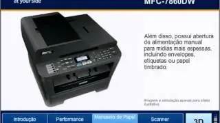 Multifuncional Brother LaserJet MFC-7860DW Mono Duplex/ Wireless