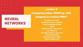Lec 11 Comparing Adam, RMSProp, SGD, Adagrad on Fashion MNIST